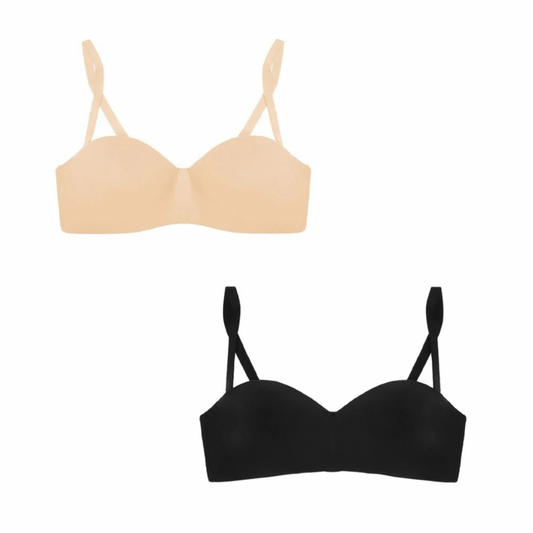 Pack 2 Push Up Strapless Bra